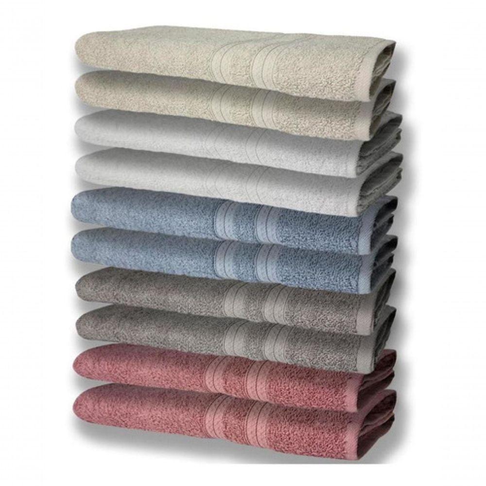 10 Toalhas Felpudas Grande E Grossa 2 Rê 2 Cz 2 Az 2 Br 2 Bg - 1