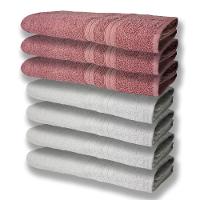 7 Toalhas Grande Super Felpudas E Grossa 80x150 4 Branco 3 Rosê - 1