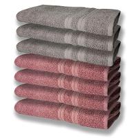 7 Toalhas Grande Super Felpudas E Grossa 80x150 4 Rosê 3 Cinza - 1