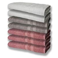 7 Toalhas Grande Super Felpudas E Grossa 80x150 3 Rosê 2 Cinza 2 Branco - 1