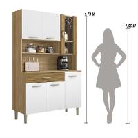 Armário De Cozinha Compacta 6 Portas 1 Gaveta Golden - Freijó-supremo-cp-ripado Freijó Freijó-supremo-cp-ripado Freijó - 7