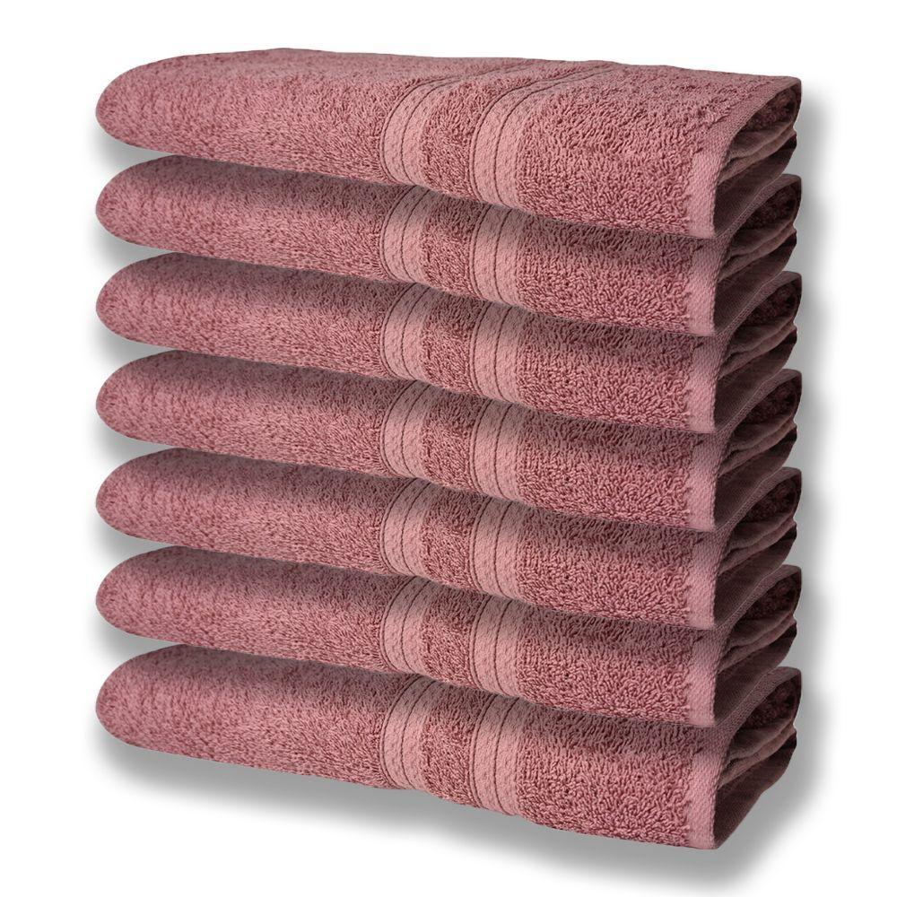 7 Toalhas Grande Super Felpudas E Grossa 80x150 Rosê - 1
