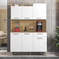 Armário De Cozinha Compacta 6 Portas 1 Gaveta Gênova - Freijó-supremo Freijó-supremo - 1