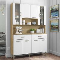 Armário De Cozinha Compacta 8 Portas 2 Gavetas Golden - Freijó-supremo Freijó-supremo - 1