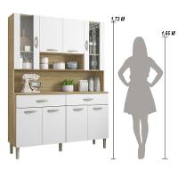 Armário De Cozinha Compacta 8 Portas 2 Gavetas Golden - Freijó-supremo Freijó-supremo - 7