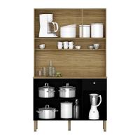 Armário De Cozinha Compacta 6 Portas 1 Gaveta Style - Freijó-nero-cp-ripado Freijó Freijó-nero-cp-ripado Freijó - 5