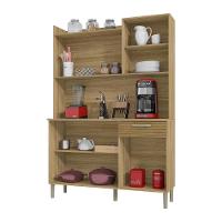 Armário De Cozinha Compacta 6 Portas 1 Gaveta Gênova - Freijó-supremo-cp-ripado Freijó Freijó-supremo-cp-ripado Freijó - 5