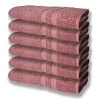 6 Toalhas Grande Super Felpudas E Grossa Algodão 80x150 Itália Soft Beka - Rosê - 1
