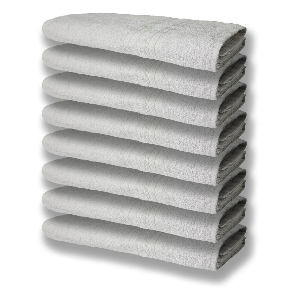 8 Toalhas Grande Super Felpudas E Grossa 80x150 Branco - 1