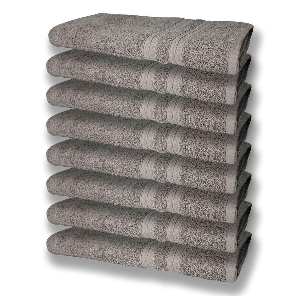 8 Toalhas Grande Super Felpudas E Grossa 80x150 Cinza - 1