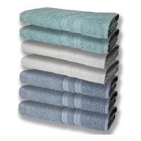 7 Toalhas Felpudas E Grossa 80x150 3 Azul 2 Branco 2 Verde - 1