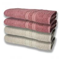 4 Toalhas Super Felpudas Grande E Grossa 80x150 Bege+rosê - 1