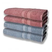 4 Toalhas Super Felpudas Grande E Grossa 80x150 Azul+rosê - 1