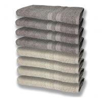 8 Toalhas Grande Felpudas E Grossa 80x150 4 Bege 4 Cinza - 1