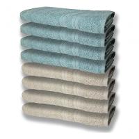 8 Toalhas Grande Felpudas E Grossa 80x150 4 Bege 4 Verde - 1