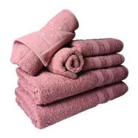 Jogo De Toalhas 4 Banhos 4 Rostos 4 Pisos Grossa Rosê+azul