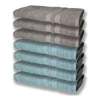 7 Toalhas Felpudas E Grossa 80x150 4 Verde 3 Cinza - 1