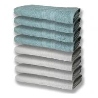 8 Toalhas Grande Felpudas E Grossa 80x150 4 Branco 4 Verde - 1