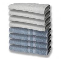 8 Toalhas Grande Super Felpudas E Grossa 80x150 Azul+branco - 1