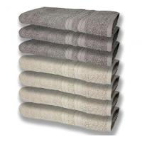 7 Toalhas Felpudas E Grossa 80x150 4 Bege 3 Cinza - 1