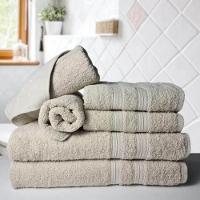 Jogo De Toalhas 4 Banhos 4 Rostos 4 Pisos Grossa Azul+bege - 3