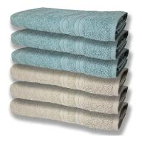 6 Toalhas Grande Felpudas E Grossa 80x150 Bege+verde - 1