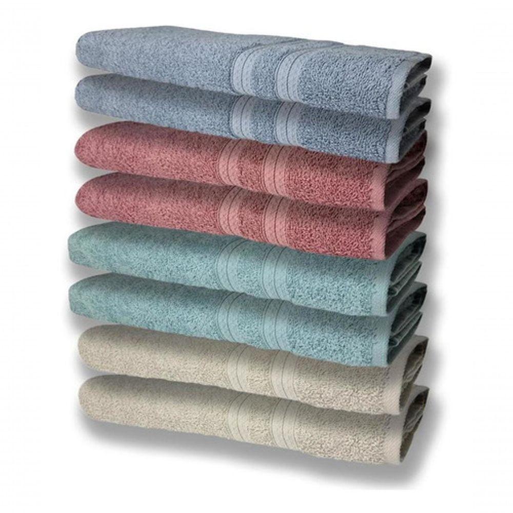8 Toalhas Grande Felpudas Grossa 80x150 2 Bg 2 Vd 2 Rê 2 Az - 1