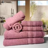 Jogo De Toalhas 4 Banhos 4 Rostos 4 Pisos Grossa Bege+rosê - 2