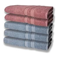 5 Toalhas Felpudas Grande E Grossa 80x150 Azul+rosê - 1