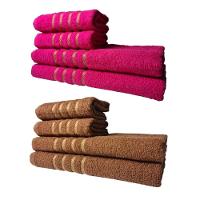 Kit 8 Toalhas Grossas E Grandes Montreal 4 Banhos 4 Rostos Rosa+marrom - 1