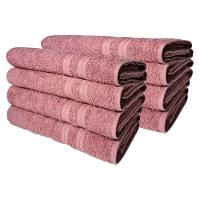 Kit 8 Toalhas De Banho Itália Soft 100% Algodão 430g/m 80x150cm Rosê - 1