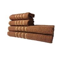 Kit 8 Toalhas Grossas E Grandes Montreal 4 Banhos 4 Rostos Branco+marrom