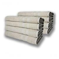 Kit 8 Toalhas De Banho Lisboa 430g/m 80x150cm Bege - 1