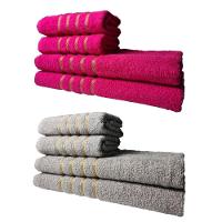 Kit 8 Toalhas Grossas E Grandes Montreal 4 Banhos 4 Rostos Rosa+cinza - 1