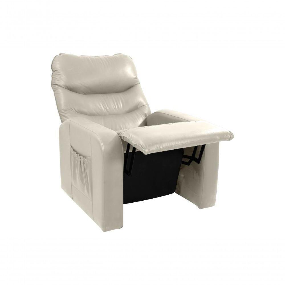 Poltrona Reclinável Punto 1 Lugar Sintético Bege Matrix - 2