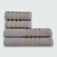 Jogo De Toalhas 8 Pe?a Cole??o Montreal 100% Algod?o Rosa+cinza