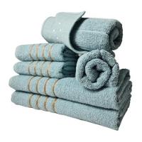 Jogo De Toalhas 2 Banho 2 Rosto 2 Piso - 6 Pçs Montreal 100% Algodão - Verde Claro - 2