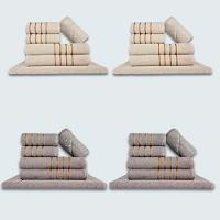 Jogo De Toalhas 24 Pçs Coleção Dubai 100% Algodão Bg+cz - 1