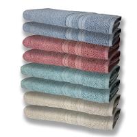 8 Toalhas Grande Super Felpudas E Grossa 80x150 2 Bege 2 Verde 2 Rosê 2 Azul - 1