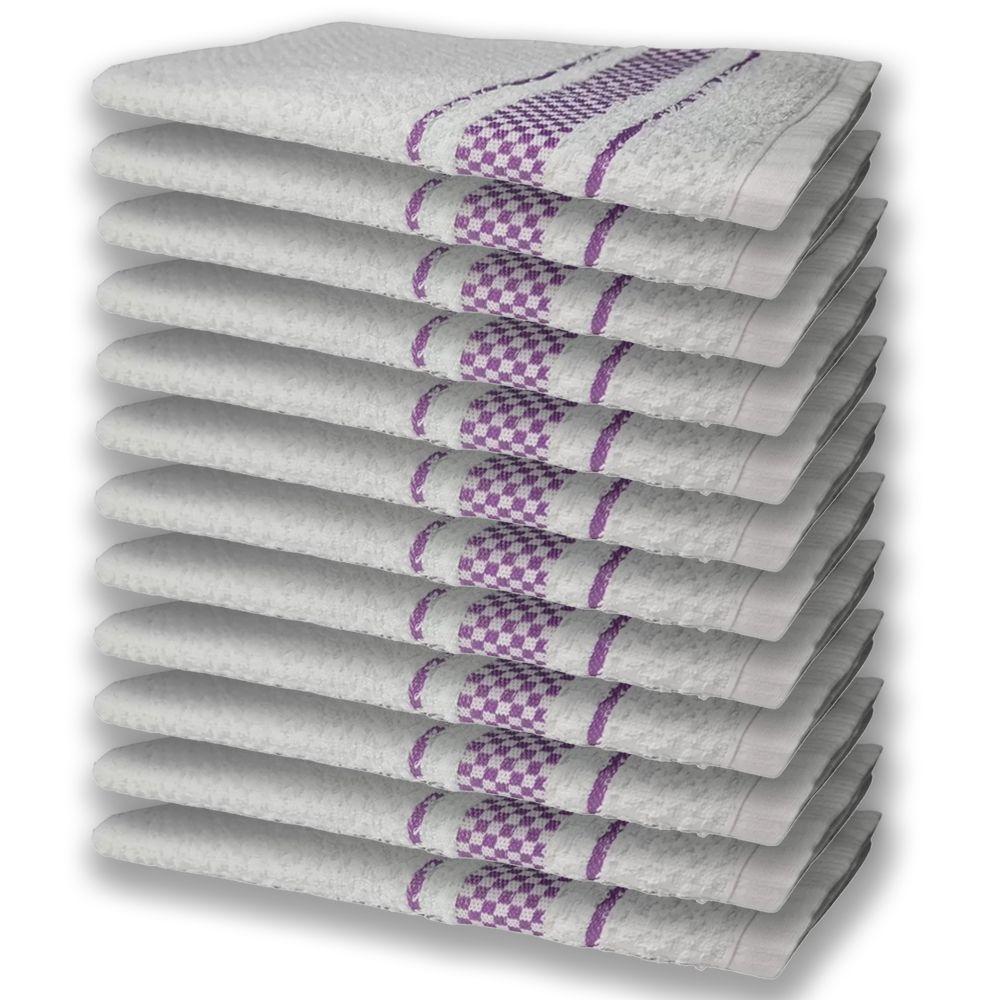 12 Panos De Prato Atoalhado Felpudo Premium Lil?s - 1