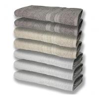 7 Toalhas Felpudas E Grossa 80x150 3 Branco 2 Bege 2 Cinza - 1