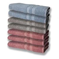 7 Toalhas Felpudas E Grossa 80x150 3 Rosê 2 Cinza 2 Azul - 1