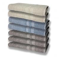 7 Toalhas Felpudas E Grossa 80x150 3 Cinza 2 Azul 2 Bege - 1