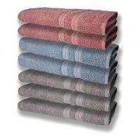 7 Toalhas Felpudas E Grossa 80x150 3 Cinza 2 Azul 2 Rosê - 1