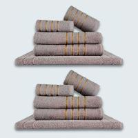 Jogo De Toalhas 10 P?s Cole??o Montreal 100% Algod?o Cinza+cinza - 1