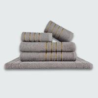 Jogo De Toalhas 10 P?s Cole??o Montreal 100% Algod?o Cinza+azul - 3