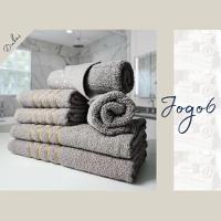 Jogo De Toalha 2 Banho 2 Rosto 2 Pisos Luxo Montreal Marrom - 5