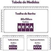 Jogo De Toalhas Gigante Itália Soft 2 Banhão + 2 Rosto + 2 Tapete Luxo 100% Algodão - Bege - 7