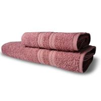 Kit 2 Toalhas Itália Soft 1 Banho 1 Rosto Grossa 100% Algodão 430g/m² - Rosê - 1