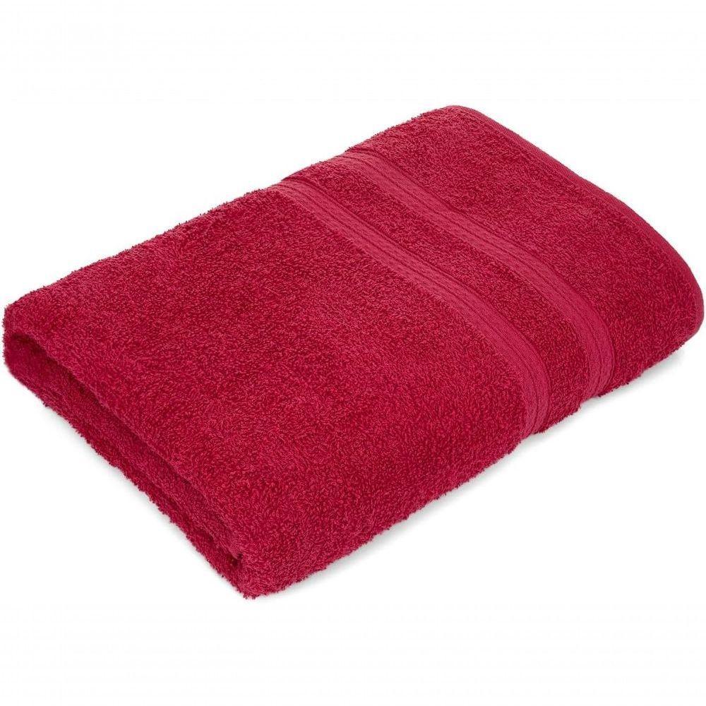 Jogo De Toalhas De Banho 4 Peças 100% Algodão Alta Absorção (2 Banho + 2 Rosto ) Padrão Hotel/pousada - Cereja - 6